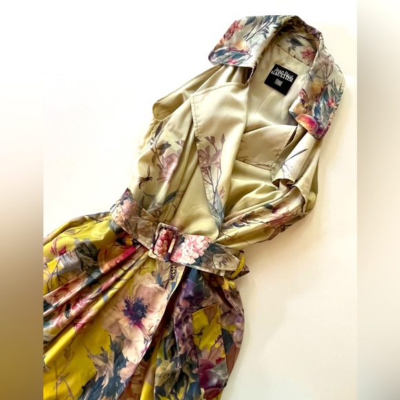 Jean Paul Gaultier Dresses & Skirts - Jean Paul Gaultier silk ombre “botanique” wrap sleeveless dress. Sz 4